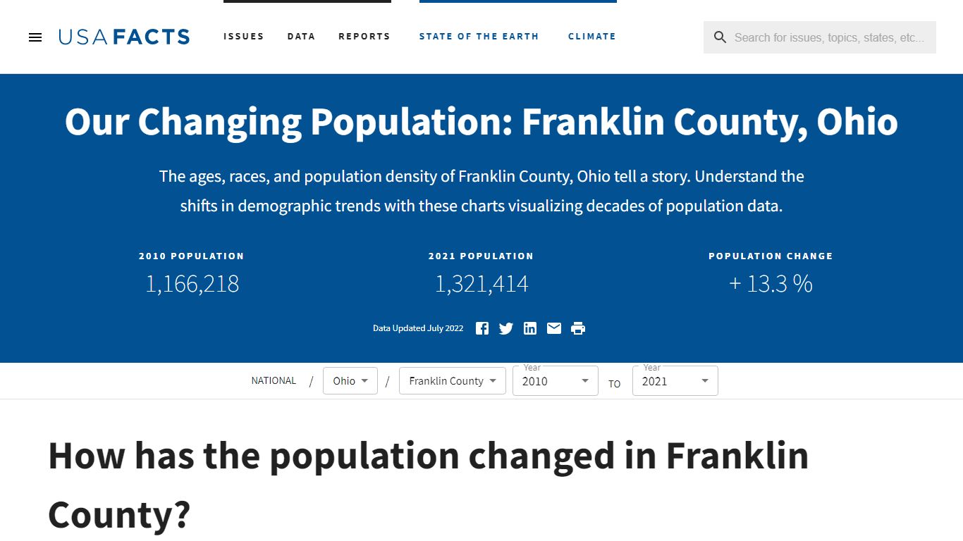Franklin County, OH population by year, race, & more